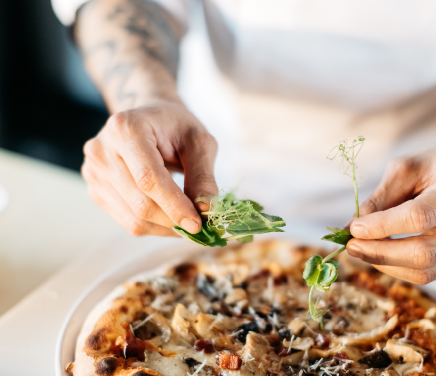 Wood fired pizza near me – fresh pizza topped by hand at Azure WoodFired Pizza pop-up in Suffolk and Essex